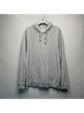 Outsider Gray Organic Cotton XL Hoodie With Kangaroo Pocket Drawstring Hood